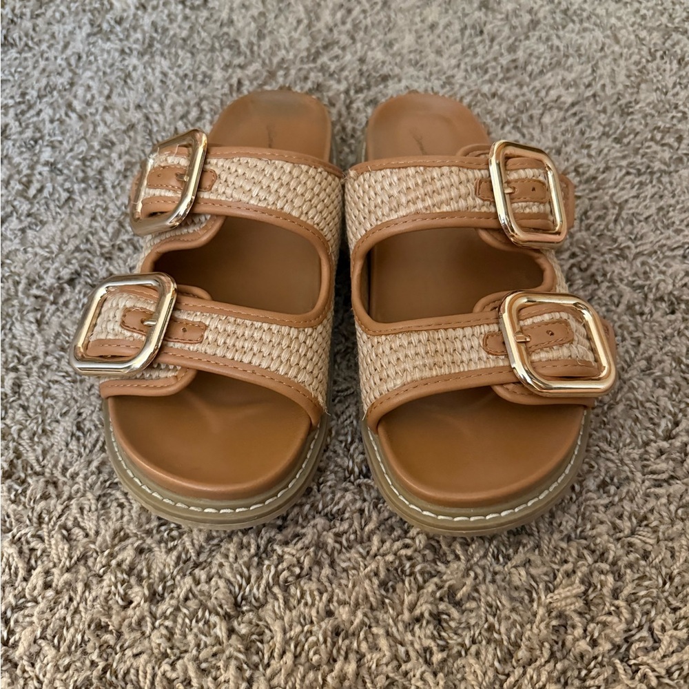 Women’s Collin Double Buckle Footbed Sandals